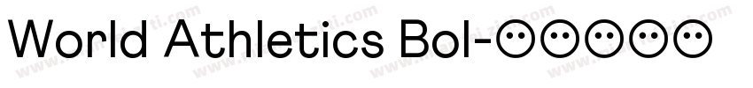 World Athletics Bol字体转换